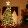 Noel Süslemeleri Ağaç Beş Pistli Yıldız Led Light Işık Noel Topper Işıklı Lamba Ev Yılı Dekorasyon Hediyesi