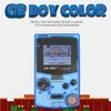 GB Boy Color Color Console de jeu portable 2 7 Console de jeu portable 32 bits avec rétro-éclairage 66 jeux intégrés Support Standard C2768