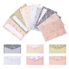 Emballage cadeau Papier Enveloppe Enveloppes Lettre Papeterie Papiers Écriture Stationnairefloral Voeux Ensemble Moneyinvitation Pocket Kit Enveloppe