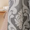 Rideau moderne rideaux semi-occurables pour le salon chambre couleur couleur vitre imprimé floral traitement drapant aveugle décoration intérieure