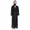 Этническая одежда Бангладеш Дубай Абая Вечерние платья Ислам Джеллаба Одежда Турция Мусульманское арабское черное платье хиджаб Женщины Алмазный халат 2022