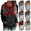 Women's Hoodies Sweatshirts Autumn/Winter 2022 Christmas Print Long Sleeve Pullover Hooded Women's Sweatshirt T221020