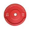 Color toda la pieza de barra de goma 50 MM de gran apertura levantamiento de pesas fitness Equipo deportivo kg/lb Dos especificaciones