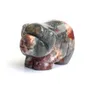 1.4 인치 작은 크기의 돼지 조각상 공예 천연 차크라 석재 조각 크리스탈 레이키 치유 동물 입상 1pcs