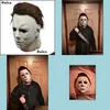 Masques de fête Masques de fête Bex Halloween 1978 Michael Myers Masque Horreur Cosplay Costume Latex Props pour Adt Blanc Haute Qualité 220928 D Dho6M