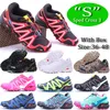 Hotsale Speedcross 3 4 CS Trail Running Shoes Orange Red Speed ​​Cross Mens Dames Trainers Outdoor Hiking Sports Sneakers Speed ​​Trainer met doos