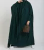 Vestuário étnico Ramadan Eid Muslim Oração Vestuário Vestido Feminino Abaya Jilbab Hijab Longo Khimar Robe Abayas Islam Niqab Djellaba Burk303W