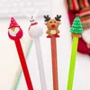 Cr￩ative Cartoon Ballpoint Pen Santa Claus Elk ￉tudiant Gel Pen Office School Fournitures de No￫l Gift 4 Styles
