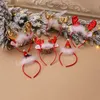 Aro de pelo de felpa navideña para niños, diadema bonita de alce, regalo de Navidad, decoración para fiesta de año nuevo, accesorios para el cabello