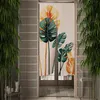 Curtain Japanese Door Printed Partition Kitchen Doorway Decorative Plant Simple Drapes Cafe Restaurant Decor Noren Customize 221021