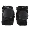 Protection de jambe de compression noire d'armure de moto avec le protecteur de genou et de coude