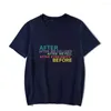 Tshirt American Romantic Movie O-Neck短袖のストリートスタイルの服を衝突させた後のメンズTシャツ