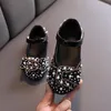 Chaussures plates Enfants Strass Shining Kids Princess Shoe Baby Girls Bow Party