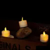 Kaarsen kaarsen pakket van 6 of 12 afstandsbediening decoratieve ontroerende wick kerstflameless dansende vlam votief tealight met timer 2 dhlwo