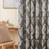 Rideau moderne rideaux semi-occurables pour le salon chambre couleur couleur vitre imprimé floral traitement drapant aveugle décoration intérieure