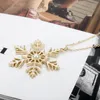 Choker Year Christmas Gift Fashion Snowflake Pendant Charm Necklace Winter Fine Jewelry Gifts For Women Her