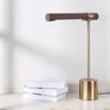 Table Lamps Creative Post-modern Desk Lamp Simple Study Iron Imitation Copper Pattern Bedroom Bedside Soft Decoration Designer