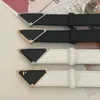 cintura 110 Cinture Designer da uomo Lettera P PU 3,0 cm Triangolo invertito geometrico Cintura con fibbia in metallo Versatile in