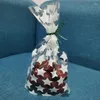 Jewelry Pouches 2022 100pcs/Set Wedding Candy Gift Plastic Cookie Bags White Star Transparent Christmas Biscuits Baking Packaging Bag
