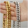 Chains 60cm Length 16mm 20mm Width Fashion Chain 316L Stainless Steel Silver Gold Color Handmade Necklaces For Men Boy Good Gift