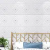 월페이퍼 12pcs 3D 벽 패널 홈 장식 스티커 거실 자체 접착 벽지 방수 및 곰팡이 방지