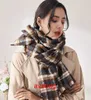 Eşarplar Damla Velzending Plaid Poncho Büyük boy Imitatie Kasjmier Herfst Kış Gölge Sıcak Etnische Sjaal Wrap Voor Verzamelen Şallar 3GX2