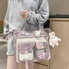 Torby wieczorowe Kobiety Prosty Crossbody Money Bag Cute Casual Torka Girls Ramiona Słodka nadrukowana płótno przearatowa szkoła krzyżowa