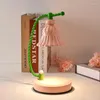 Luminárias de mesa menina lâmpada de coração derretimento de cera essencial vela de vela