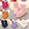 2022 Kids Shoes boys girl shoe kid Genuine Leather Snow Boots Toddlers Boots With Bows Children Footwear Girls sneakers designer youth w8Z1#