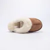 Designer Australian Snow Half-Hausschuhe Scuffette II S5125 Verschiedene Stile Leder-Innenstiefel Winter flach Australien Pelz Furry Woman Booties 35-42