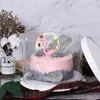Emballage cadeau boîte emballage de gâteau clair support de cuisson rond Dessert alimentaire Cupcake conteneur stockage anniversaire boulangerie pâtisseries transparentes