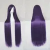 Cosplay populaire Deep Purple 100CM cheveux longs perruque droite longue