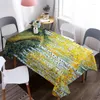 Nappe de Table imperméable à motif de forêt de bouleau, couverture en tissu Oxford café, décoration de mariage, couverture de pique-nique
