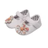 First Walkers Born Infant Prewalker Baby Girls Crib Shoes Soft Princess Bottom Flower Decoration Non-Slip Sole Flat