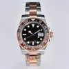 Watches For Men Watch Everose Brown Black Ceramic Bezel Men's Automatic Cal 3186 Rose Gold 3285 Clean 904L Steel Bracelet Eta351e