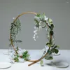 Party Decoration Wedding Arch Metal Circle Round Balloon Flower Iron Ring Bakgrund Frame Födelsedagsbakgrund