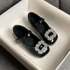 Scarpe da bambino con strass alla moda principessa dolce antiskid soft per bambini piatti per bambini scarpe da festa glitter