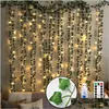 الزهور الزخرفية الزهور أكاليل الزهور الزهور أكاليل اكاليل 12 مساءً النباتات الاصطناعية LED Ivy Garland Fake Leaf Vines Decor