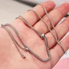 Chains Fnixtar 20Pcs 1.8mm Thickness 80cm Stainless Adjustable Steel Bolo Chain NecklacesFor DIY Making Women's Men's Pendant