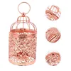 Держатели свечей держатель Cage Bird Gold Lantern Decor Decor Свадебный декоративные фонари