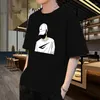 T-shirt da uomo ZOGAA 2022 T-shirt girocollo manica corta tinta unita avatar maschile stampa moda top abbigliamento sportivo maglietta Harajuku