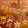 Weihnachten Dekorationen Led Girlande Vorhang String Licht Frohe Dekor Für Home 2022 Cristmas Ornament Weihnachten Navidad Noel Geschenk Jahr