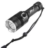 XHP70 LED غوص مصباح يدوي ماء IPX8 Torch Torch Tactical Underwater 30m Aluminium Alloy 1500lm الطاقة الخفيفة لعام 18650