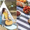 Outdoor-Pads, Picknickdecke, wasserdicht, bequem, faltbar, tragbar, sanddicht, vielseitig einsetzbar, weiche Strandmatte für Camping