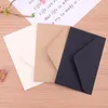 Gift Wrap 20PCS 22x11cm Blank Mini Paper Window Envelopes Classical White Black Kraft Wedding Invitation