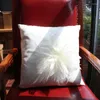 枕の大きな白い羽ラインストーンヨーロッパの贅沢が充填された四角いソファベッドカールームDEC卸売FG065