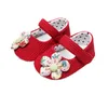 First Walkers Born Infant Prewalker Baby Girls Crib Shoes Soft Princess Bottom Flower Decoration Non-Slip Sole Flat