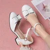 Shorts Girls Princess Shoes Butterfly Knot High-Heel Shiny Kids Leather Children's Single Birthday Present