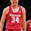 cousu NCAA Wisconsin Badgers Basketball Jersey Johnny Davis Brad Davison Tyler Wahl Steven Crowl Chucky Hepburn Lorne Bowman II Jahcobi Neath Ben