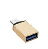 Metal USB-3.1 Typ C OTG Adapters Man till USB 3.0 En kvinnlig omvandlare Adapter OTG-funktion för MacBook Google Chromebook